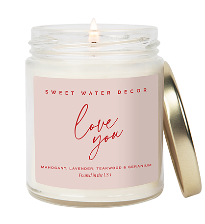 Love You 9 Oz Soy Candle