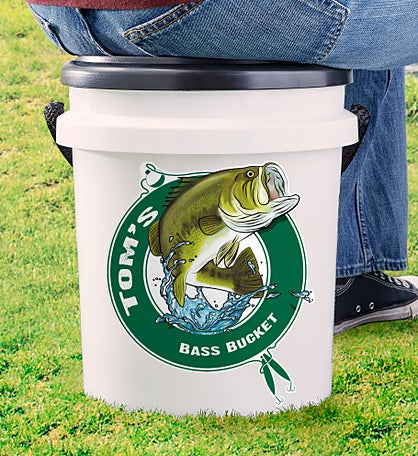 Sit 'N Fish Personalized Bucket Seat
