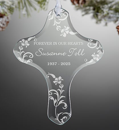 In Loving Memory Memorial Cross Ornament