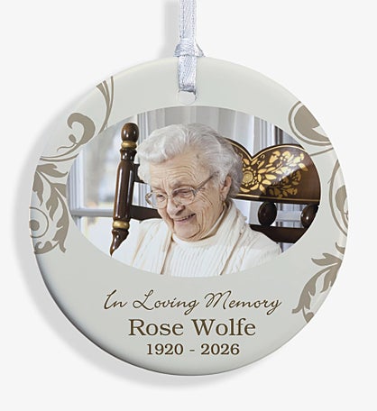In Loving Memory Personalized Memorial Photo Ornament
