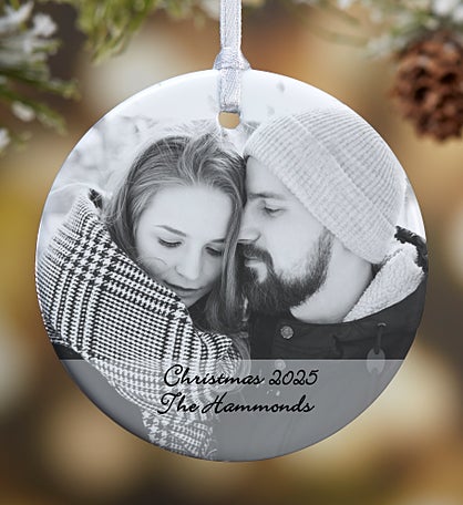 Photo Sentiments Personalized Ornament