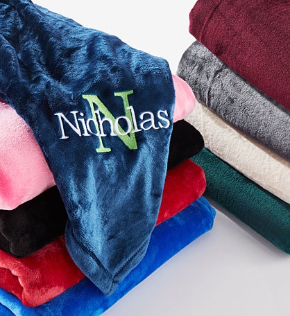 All About Me Personalized Fleece Blanket