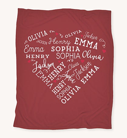 Close To Her Heart Personalized Blanket