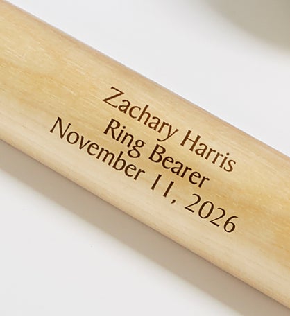 Ring Bearer Personalized 18" Mini Baseball Bat