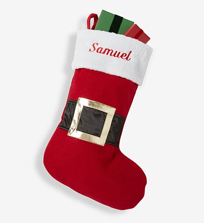 Santa Belt Personalized Christmas Stockings