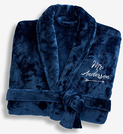 Mr. & Mrs. Embroidered Luxury Fleece Robes