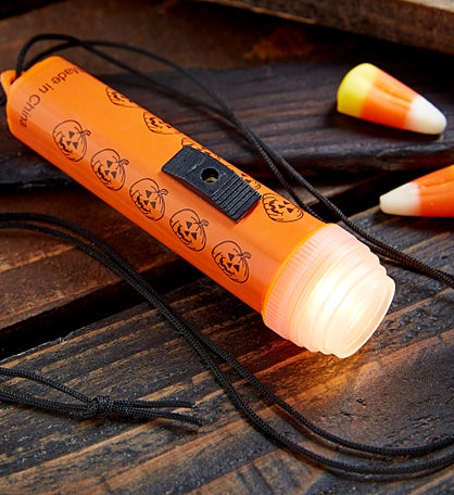 Mini Halloween Flashlight on a Rope