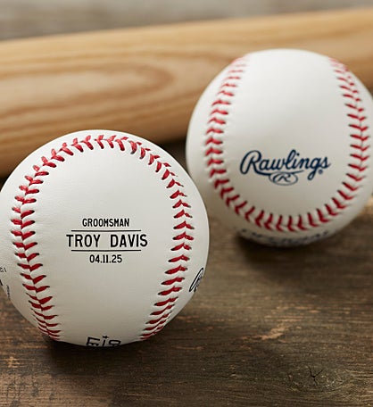 Wedding Party Personalized Rawlings Baseball