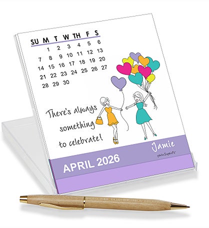 philoSophie's® Personalized Desk Calendar