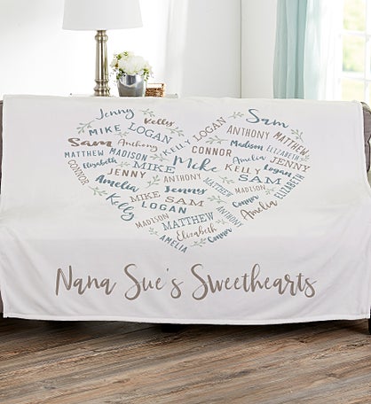 Farmhouse Heart Personalized Blanket