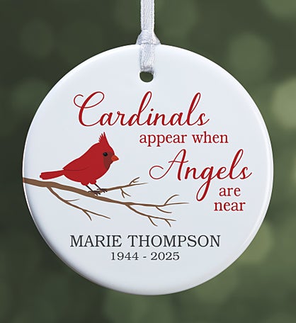 Cardinal Memorial Personalized Ornament