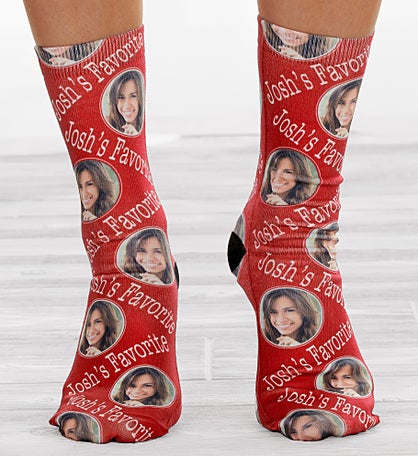 Personalized Romantic Photo Adult Socks