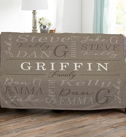 Family Is Everything Personalized Blanket