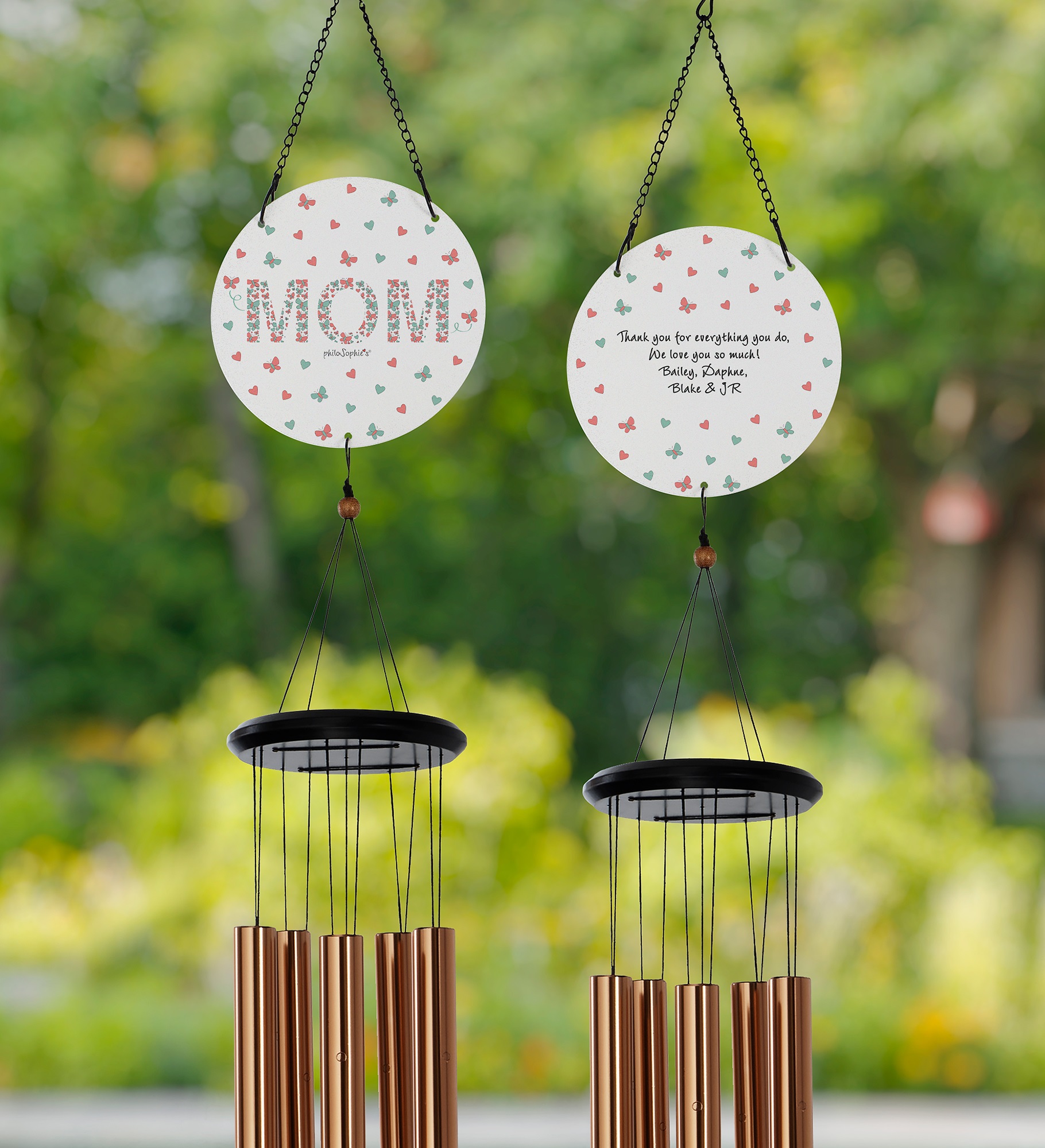 Butterfly Mom philoSophie's® Personalized Wind Chimes