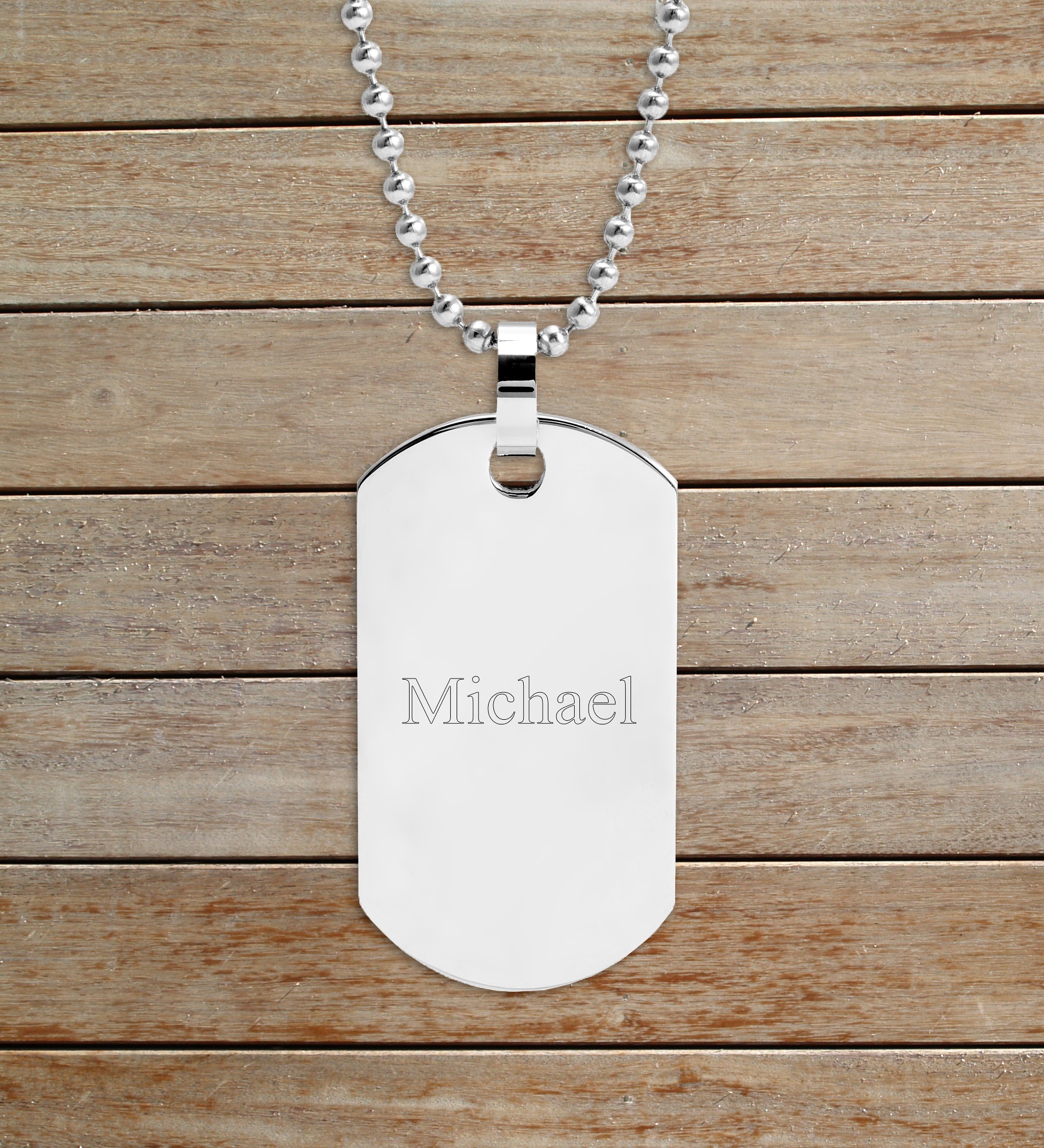 Write Your Own Personalized Dog Tag Necklace