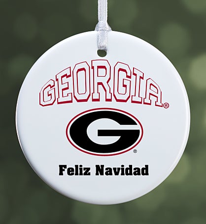 NCAA Georgia Bulldogs Personalized Ornament