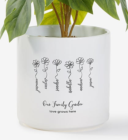 Garden Of Love Personalized Outdoor Flower Pot