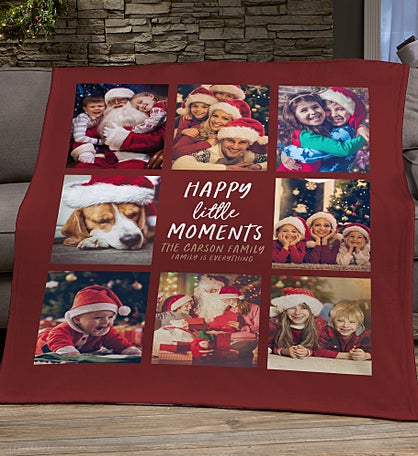 Happy Little Moments Personalized Photo Blanket