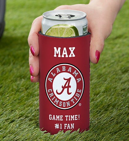 NCAA Alabama Crimson Tide Personalized Slim Can Cooler