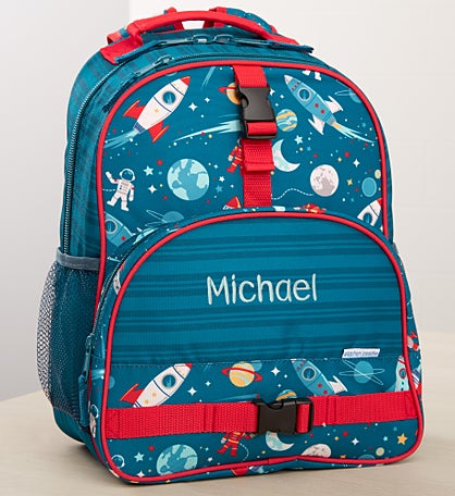 Space Embroidered All Over Print Backpack by Stephen Joseph