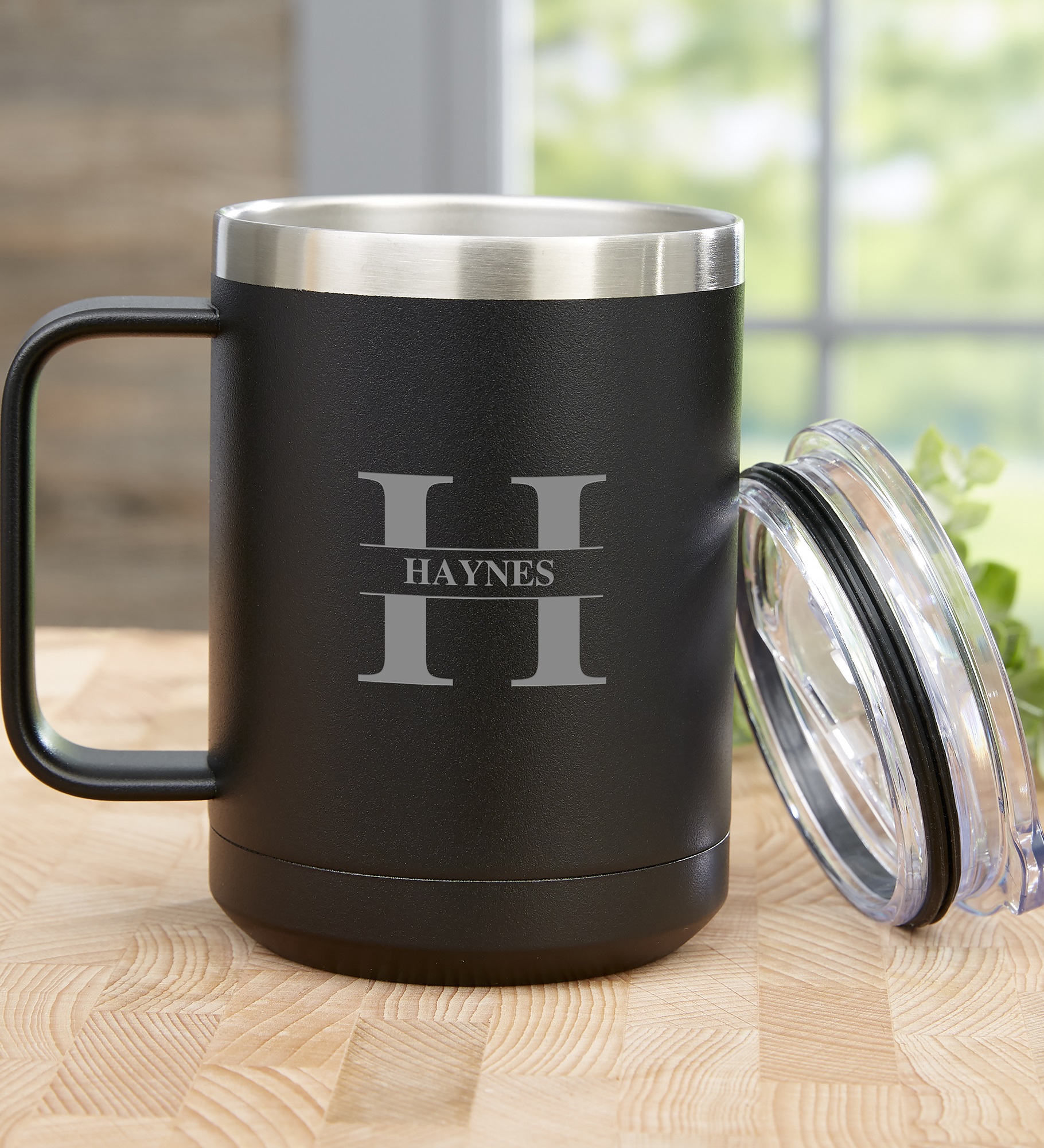 Lavish Last Name Personalized 15 oz. Vacuum Insulated Stainless Steel Travel Mug