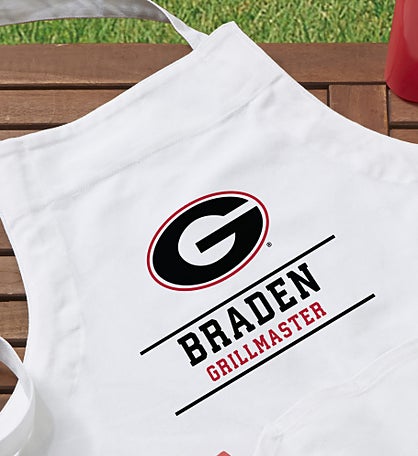 NCAA Georgia Bulldogs Personalized Apron