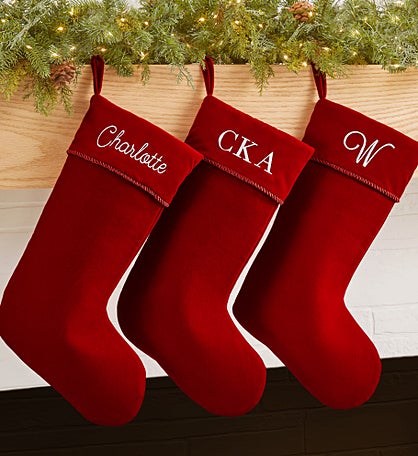 Classic Christmas Personalized Christmas Stockings