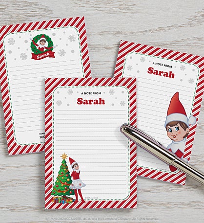 The Elf on the Shelf® Personalized Mini Notepad Set of 3