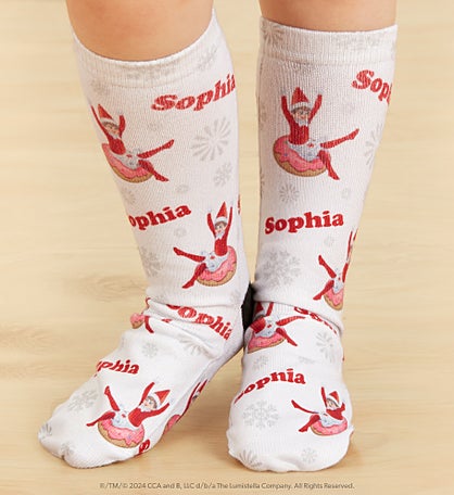 The Elf on the Shelf® Personalized Kids Holiday Socks