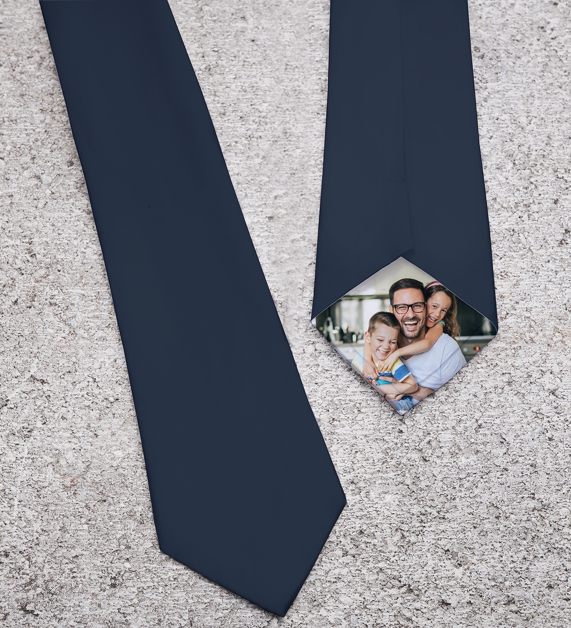Hidden Photo Personalized Men's Tie