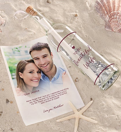 To My Wife Personalized Letter In A Bottle