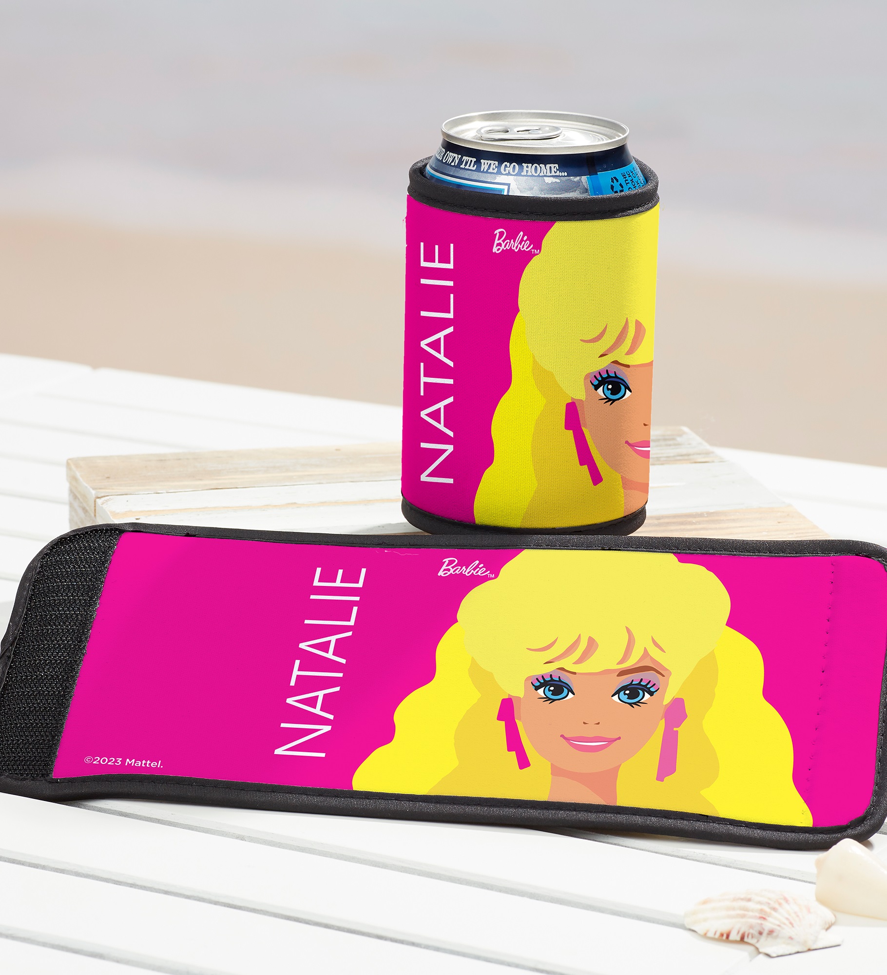 Barbie™ Personalized Can & Bottle Wrap