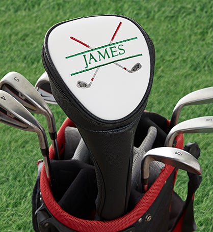 Crossed Clubs Embroidered Performance Golf Club Cover