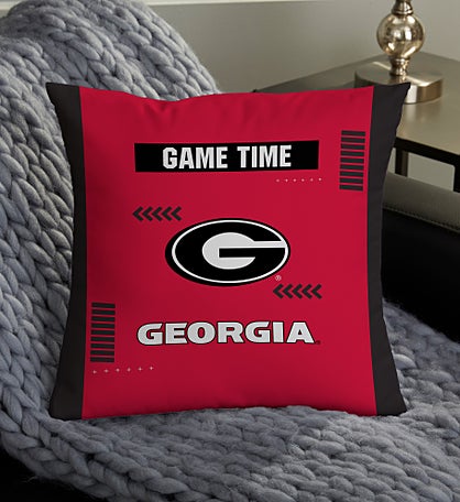 NCAA Georgia Bulldogs Classic Personalized Throw Pillow