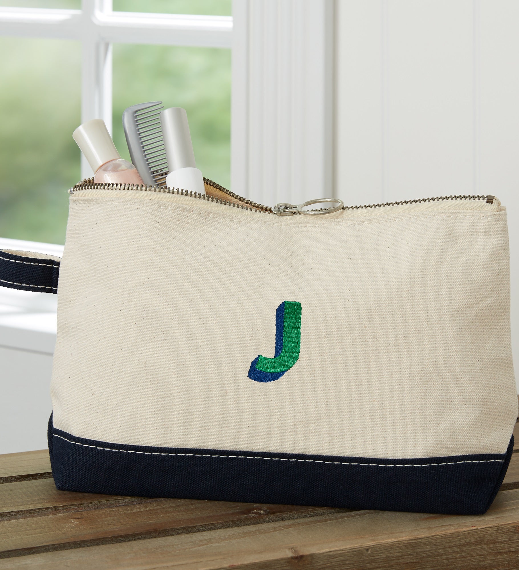 Shadow Name Canvas Makeup Bag