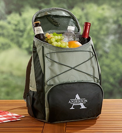 Lavish Last Name Embroidered Outdoor Cooler Backpack