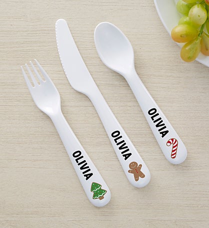 Cookies for Santa Personalized Kids Dinnerware