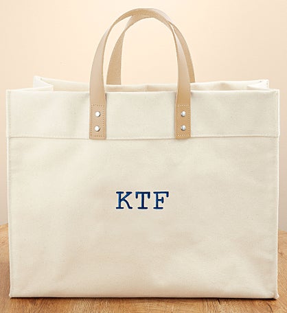 Classic Celebration Embroidered Tote Bag
