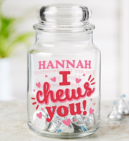 I Chews You Personalized Candy Jar
