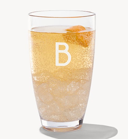 Initial Monogram Engraved Unbreakable Tritan Drinkware