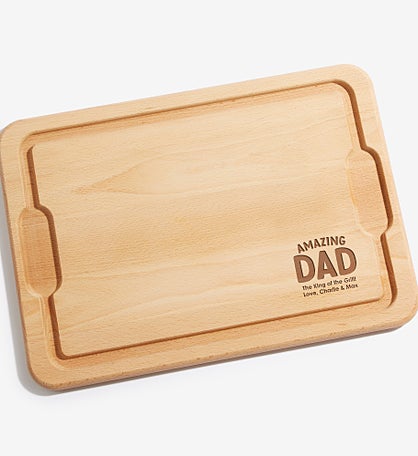 Amazing Dad Personalized Hardwood Cutting Board