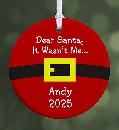 Dear Santa Personalized Ornament