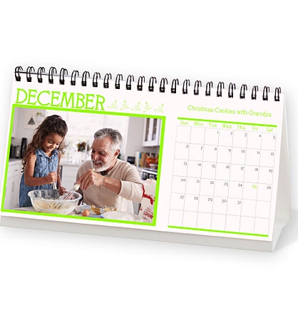 Through The Year Personalized Photo Desk Calendar