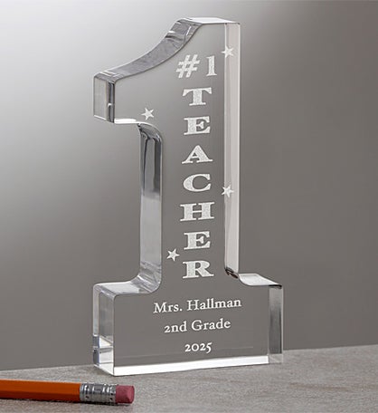 #1 Teacher Personalized Keepsake