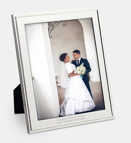 Engraved Waterford Classic 8x10 Silverplate Frame