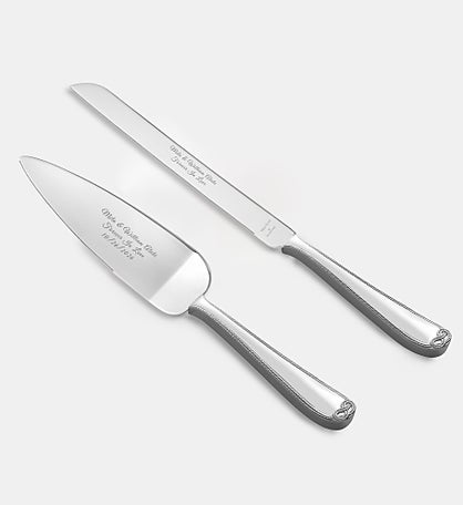 Engraved Vera Wang Wedgwood Infinity Cake Server Set