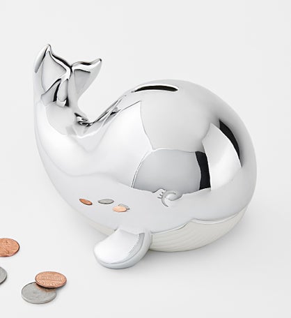 Reed & Barton Whale Coin Bank