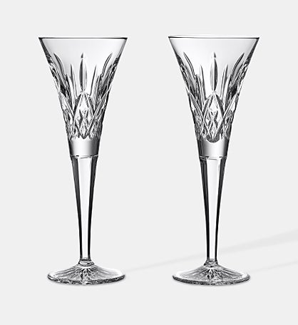 Waterford Lismore Champagne Flute Pair