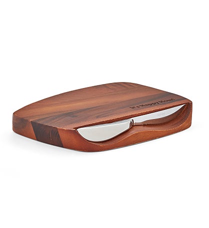 Engraved Nambé Blend Bar Board with Knife