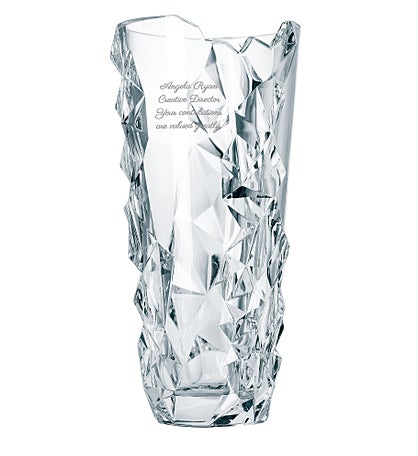 Etched Nachtmann Sculpture Vase